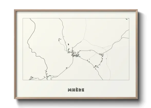 Une affiche de carte sur Mhère