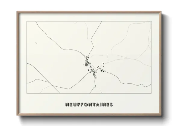 Une affiche de carte sur Neuffontaines