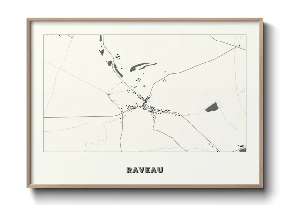 Une affiche de carte sur Raveau