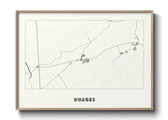 Une affiche de carte sur Ruages