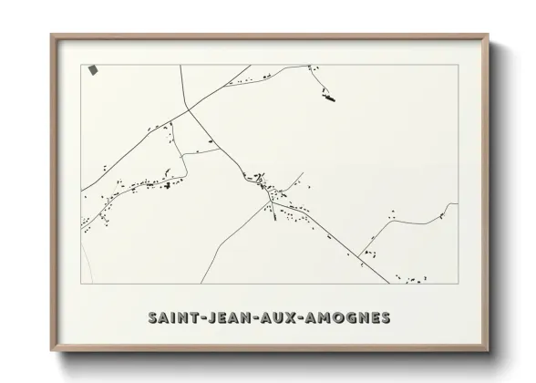 Une affiche de carte sur Saint-Jean-aux-Amognes