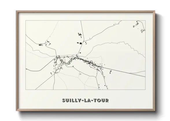 Une affiche de carte sur Suilly-la-Tour