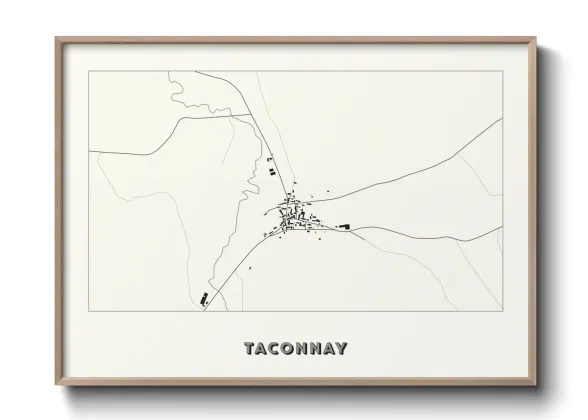 Une affiche de carte sur Taconnay