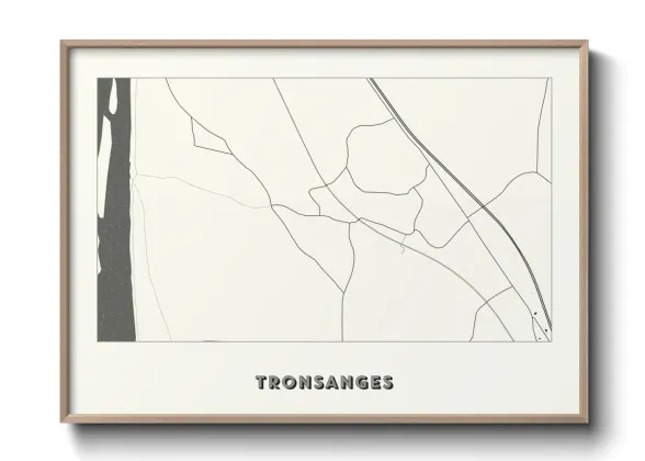 Une affiche de carte sur Tronsanges