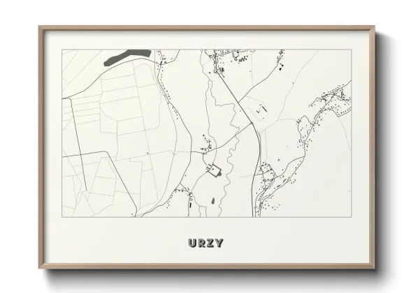 Une affiche de carte sur Urzy