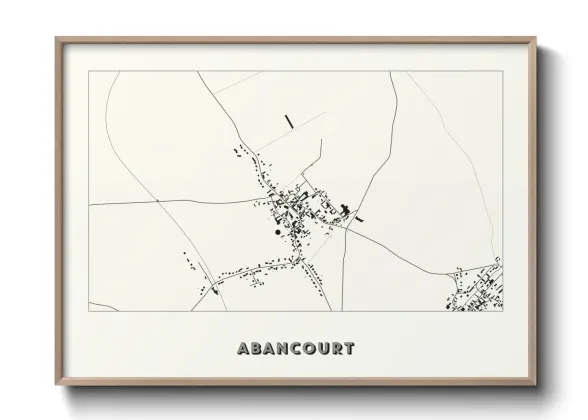 Une affiche de carte sur Abancourt