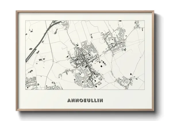 Une affiche de carte sur Annoeullin