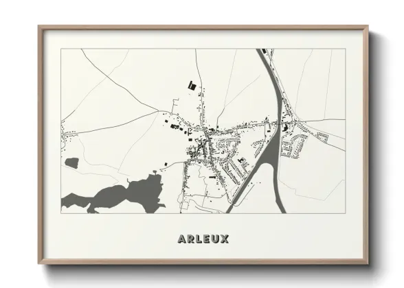Une affiche de carte sur Arleux