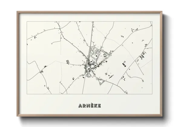 Une affiche de carte sur Arnèke