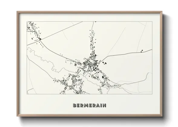 Une affiche de carte sur Bermerain
