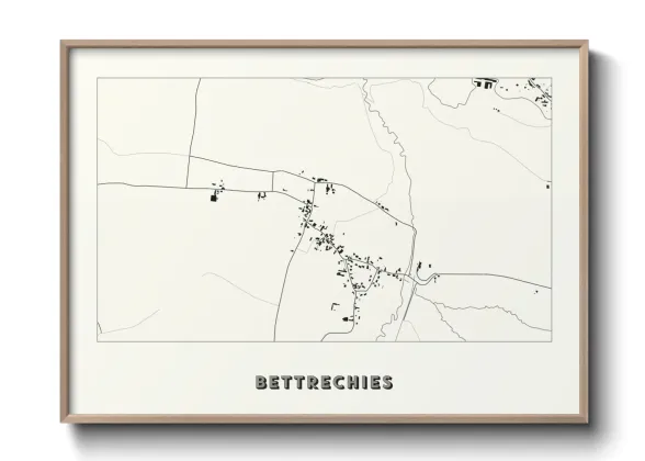 Une affiche de carte sur Bettrechies