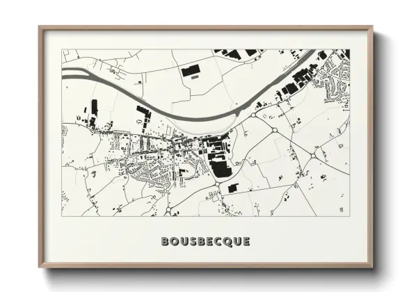 Une affiche de carte sur Bousbecque