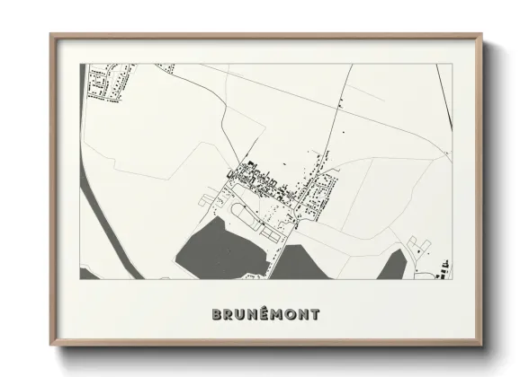 Une affiche de carte sur Brunémont