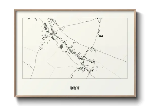 Une affiche de carte sur Bry