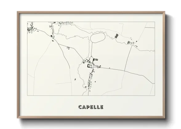 Une affiche de carte sur Capelle