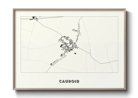 Une affiche de carte sur Cauroir