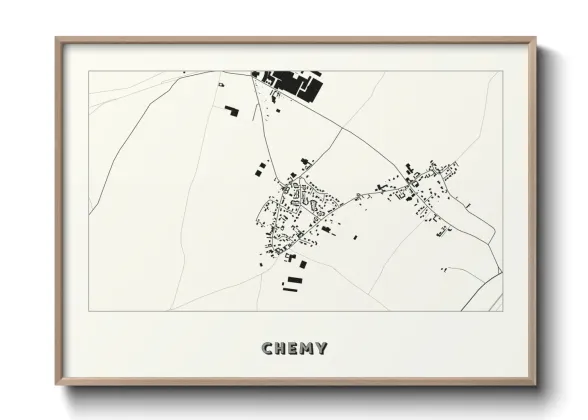 Une affiche de carte sur Chemy