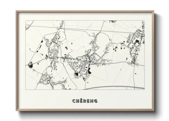 Une affiche de carte sur Chéreng