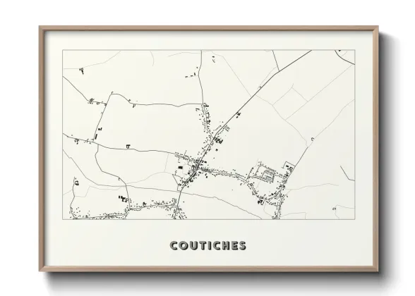 Une affiche de carte sur Coutiches