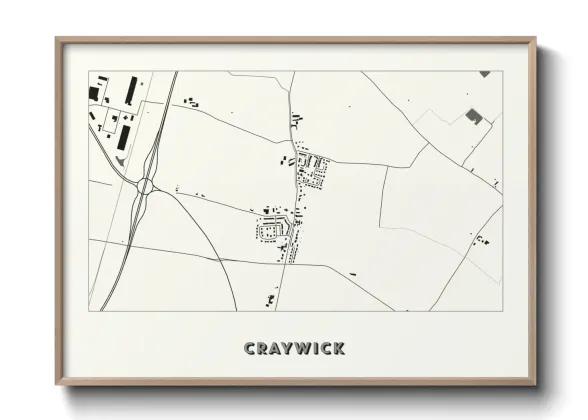 Une affiche de carte sur Craywick