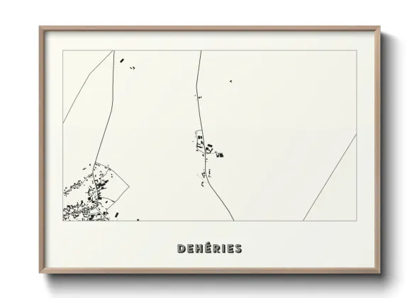 Une affiche de carte sur Dehéries