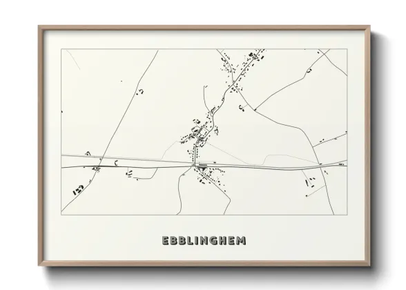 Une affiche de carte sur Ebblinghem