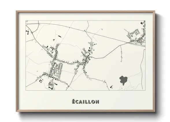 Une affiche de carte sur Écaillon