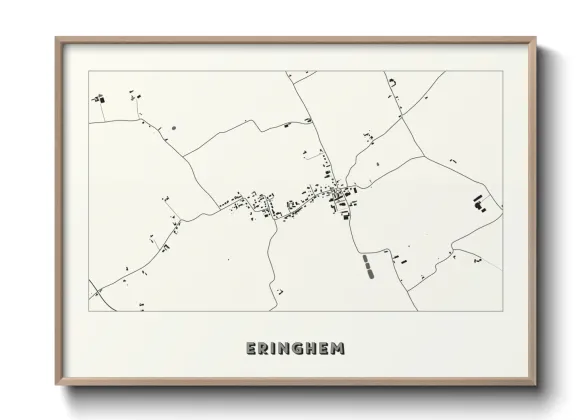 Une affiche de carte sur Eringhem