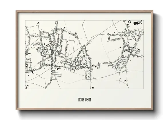 Une affiche de carte sur Erre