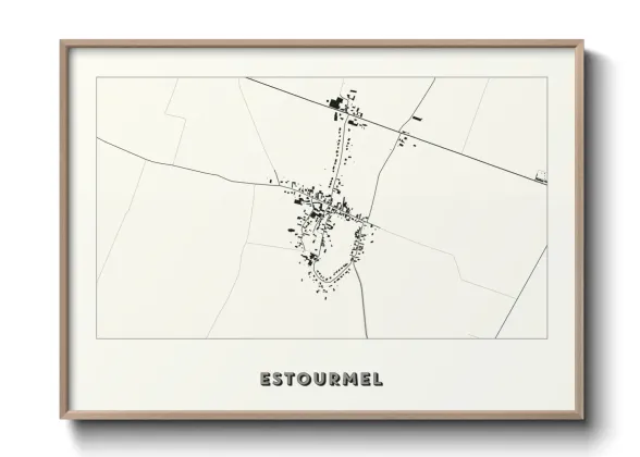 Une affiche de carte sur Estourmel