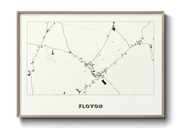 Une affiche de carte sur Floyon