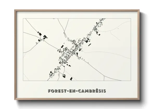 Une affiche de carte sur Forest-en-Cambrésis