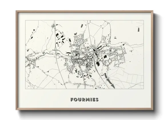 Une affiche de carte sur Fourmies