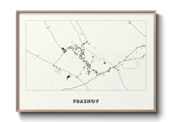 Une affiche de carte sur Frasnoy