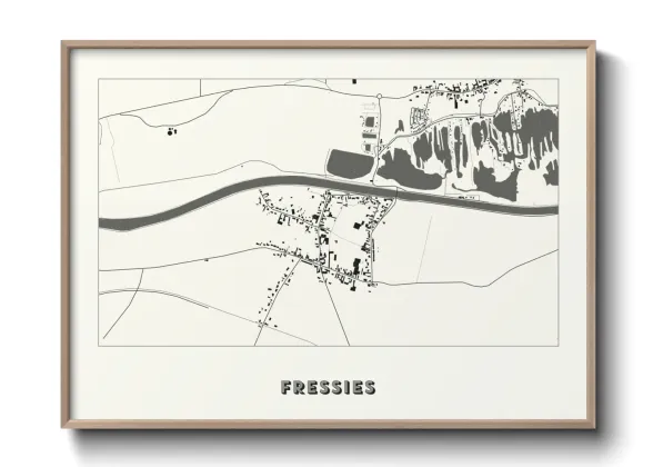 Une affiche de carte sur Fressies