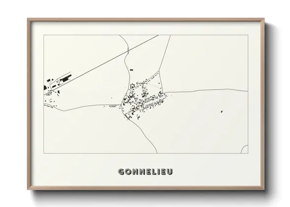 Une affiche de carte sur Gonnelieu