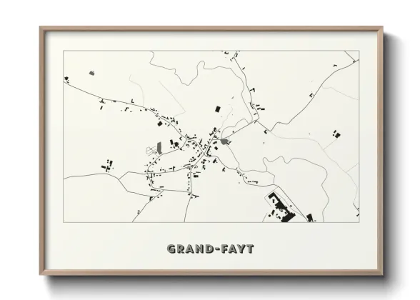Une affiche de carte sur Grand-Fayt