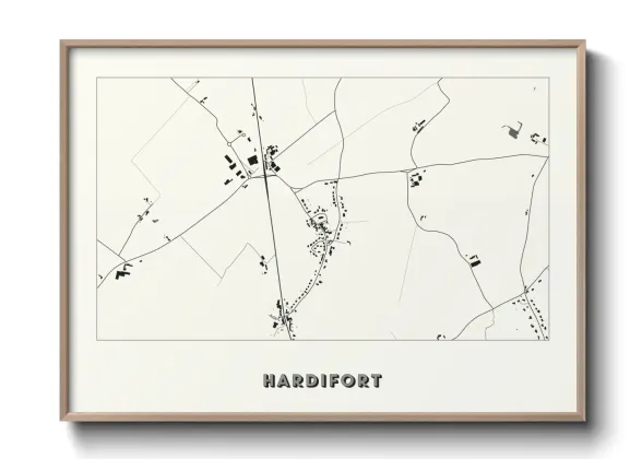 Une affiche de carte sur Hardifort