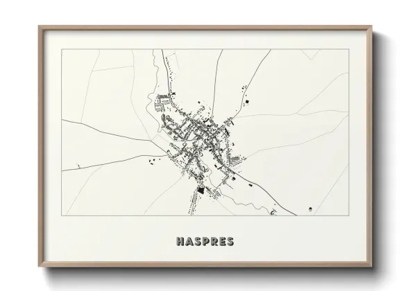 Une affiche de carte sur Haspres