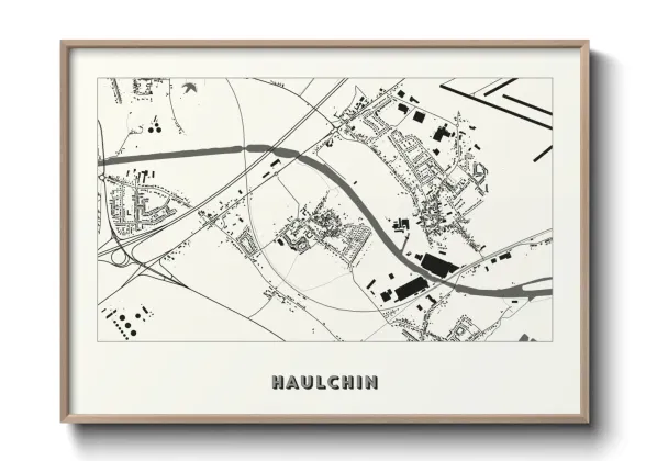 Une affiche de carte sur Haulchin