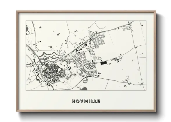 Une affiche de carte sur Hoymille