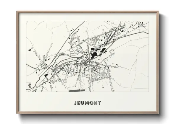 Une affiche de carte sur Jeumont