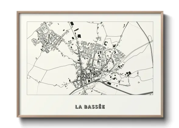 Une affiche de carte sur La Bassée