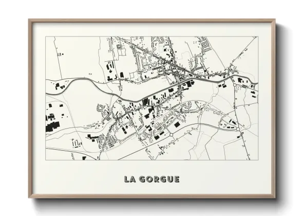 Une affiche de carte sur La Gorgue