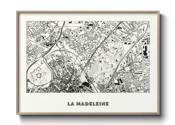 Une affiche de carte sur La Madeleine