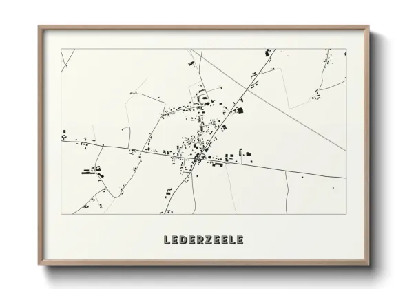 Une affiche de carte sur Lederzeele