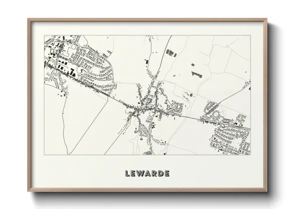 Une affiche de carte sur Lewarde