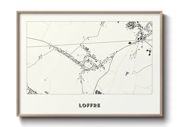 Une affiche de carte sur Loffre