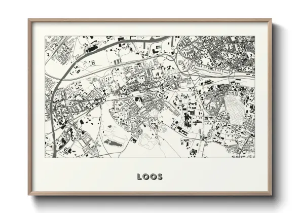 Une affiche de carte sur Loos