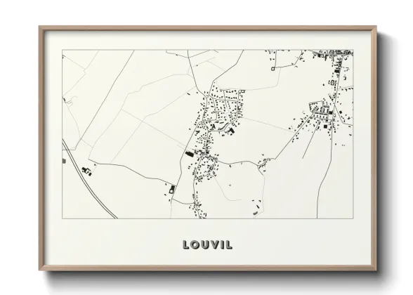 Une affiche de carte sur Louvil